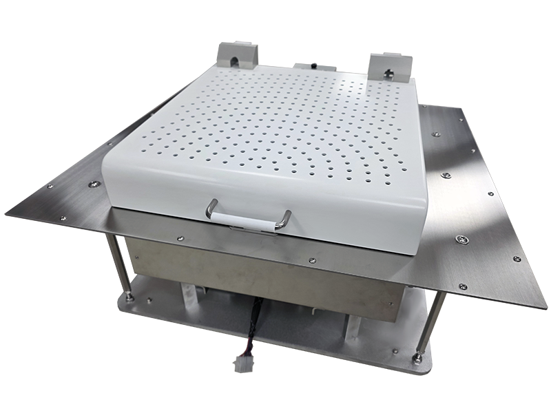 A photograph of an Apogee® 300mm Flange Bake Plate ready for in-deck mounting into a customer's wetbench, workstation, or glovebox.