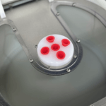 Image of a Cee® Apogee™ Spin Coater's 5-hole dispense HUB