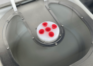 Image of a Cee® Apogee™ Spin Coater's 5-hole dispense HUB