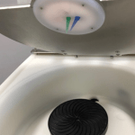 Image of a Cee® Apogee™ Spin Coater's installed dispense tips